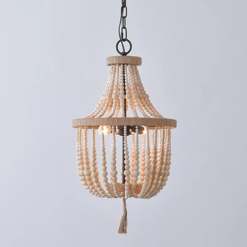 Jlc-Bc09 Farmhouse Wooden Chandelier Fixture