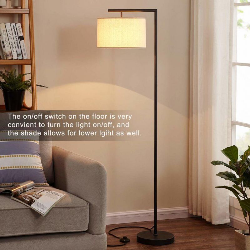 Nordic Light Luxury Indoor Fabric Rechargeable Modern Wooden Floor Lamp