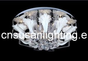 Modern LED Crystal Ceiling Light (MX7232-16) (Dia60cm Bulb Qty: 16*G4*20W)