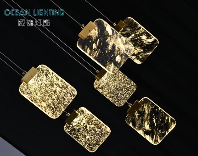 Modern Decoration Crystal Metal LED Pendant Light