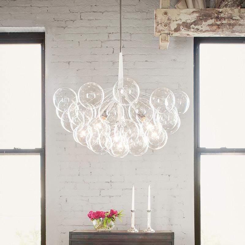 Decorative Glass Pendant Light for Indoor Home Lamp Fixtures (WH-GP-07)