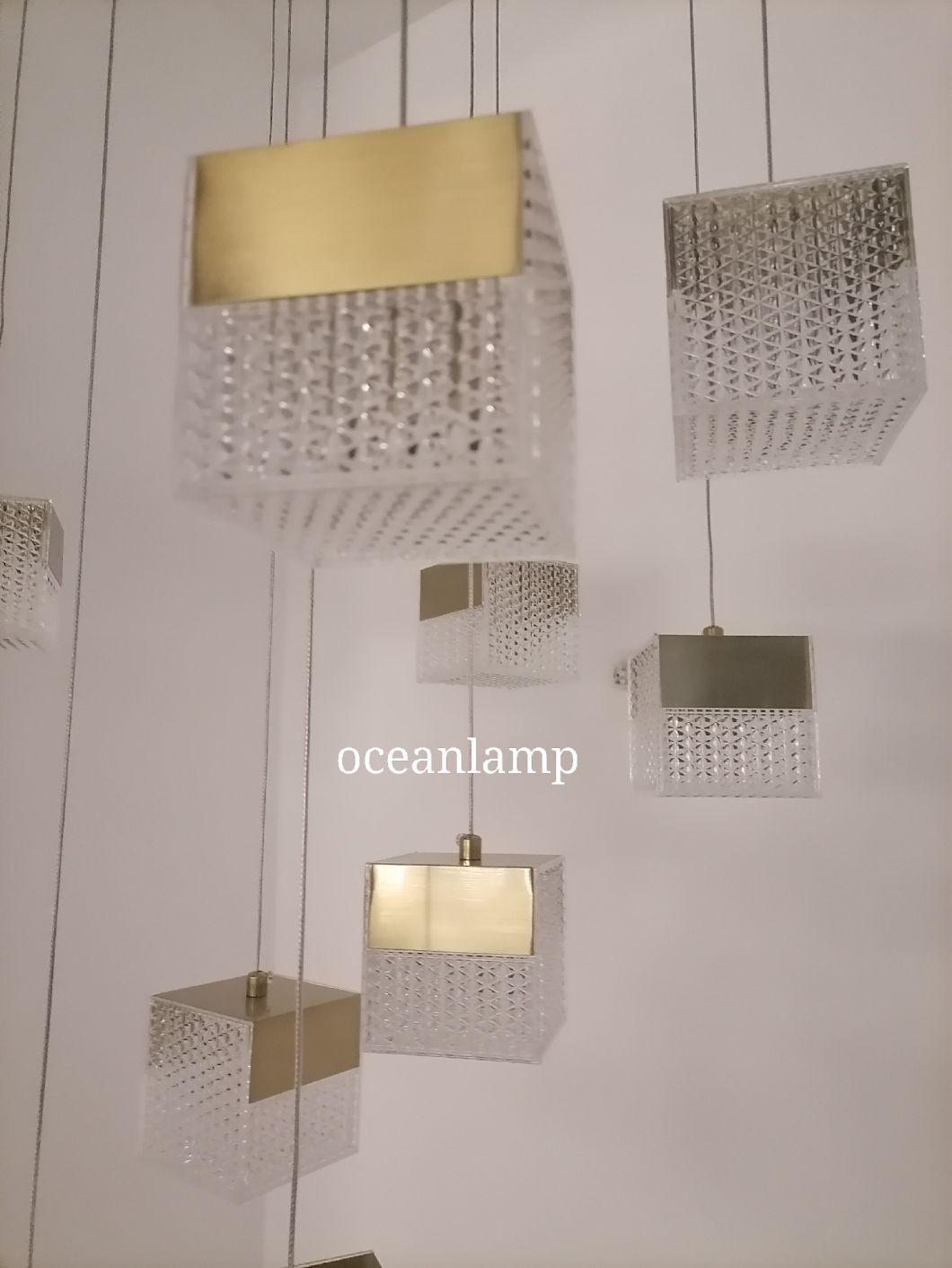 2021 New Cubic Pendant Lighting in Gold Color Omd821600