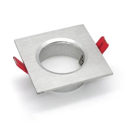 Square Fixed Lighting Fixture GU10 MR16 Downlight Housing Holder (LT2001)