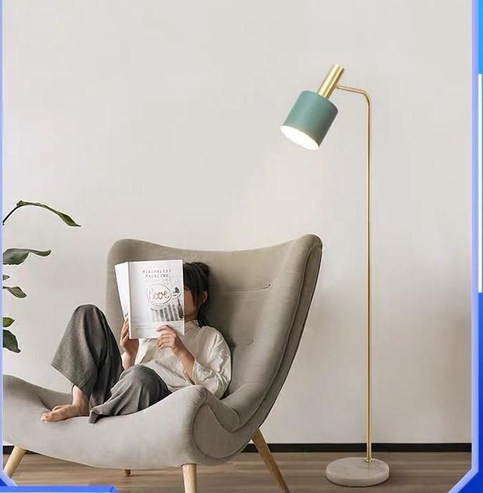 Light Luxury Floor Lamp in Northern Europe Living Room Bedroom Lamp Bedside Lamp Reading Table Lamp with Shelf