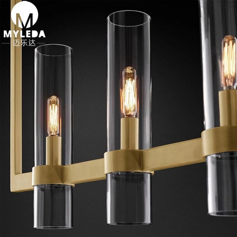Industrial Modern Minimalist Simple Matte Brushed Brass Pendant Lighting