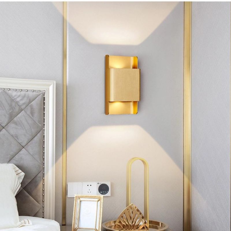 6W Creative Nordic Double Head Wall Lamp LED up and Down Beacon Bi-Directional LED Wall Sconce (WH-OR-214)