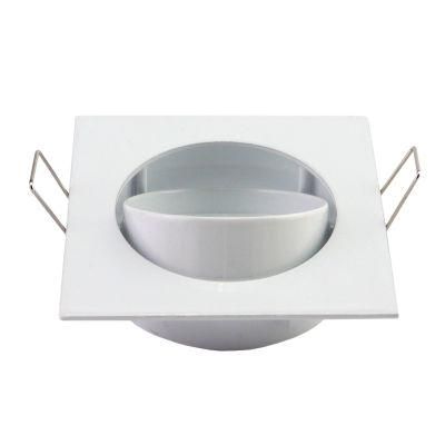 Aluminum Square White Halogen LED Spot Light Fixture Frame Holder (LT1201)