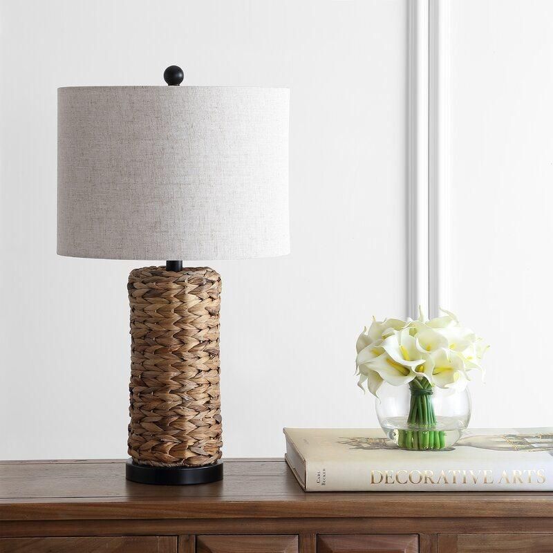 Home Decoration Lights Rattan Desk Table Lamp for Hotel Office Living Room