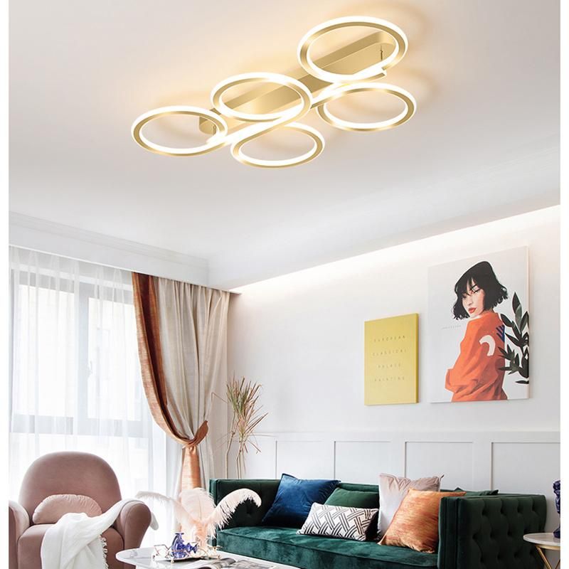 Living Room Light Simple Modern Circular Ceiling Light Creative Bedroom Lighting Lamp