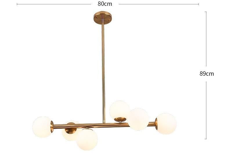 Modern Glass Ball Chandelier LED Hanging Lamp Pendant Lighting for Kitchen Room Zf-Cl-090