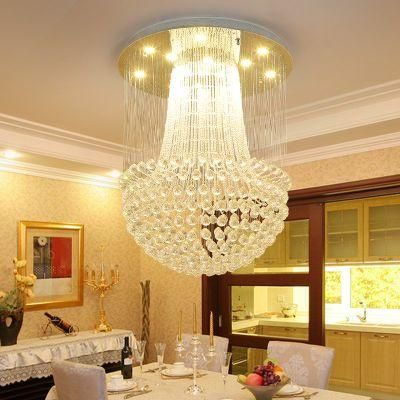 Chrome Crystal Ceiling Lights for Living Room Bedroom Light Fixtures (WH-CA-23)