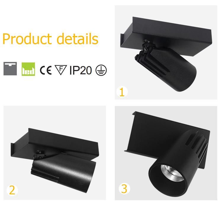 Hotel Shopping Mall 9.3W 13.9 Dimmable Adjustable LED Ceiling Light COB Spotlight LED Downlight