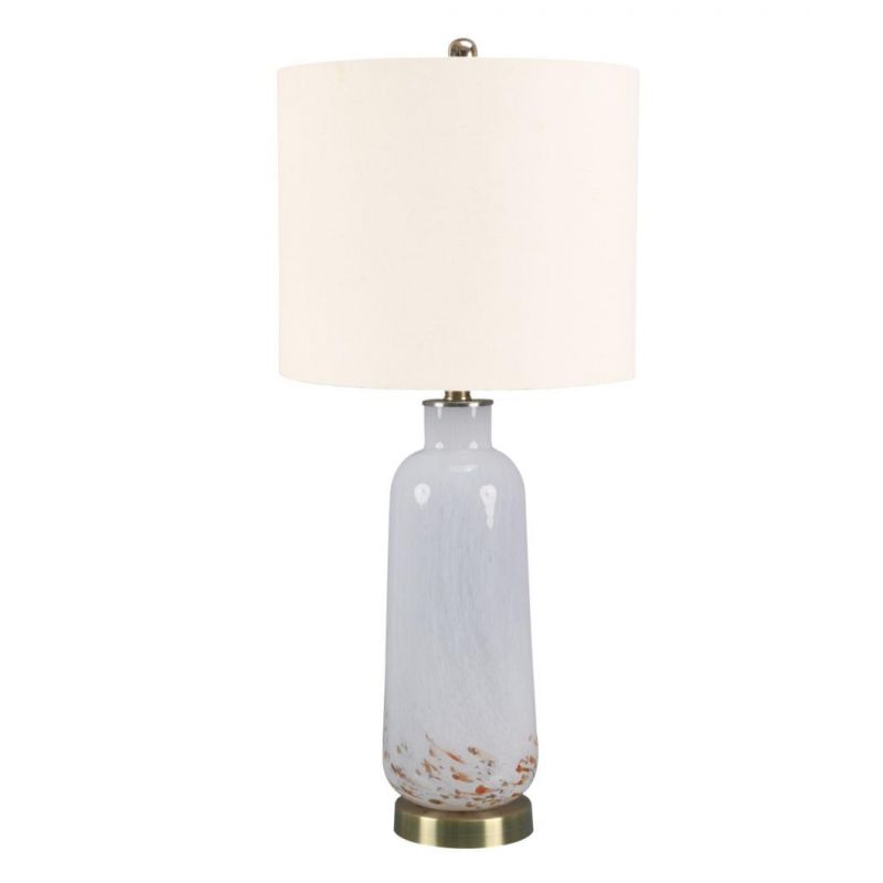 White Ceramic Base Multi-Scene Use Indoor Table Lamp