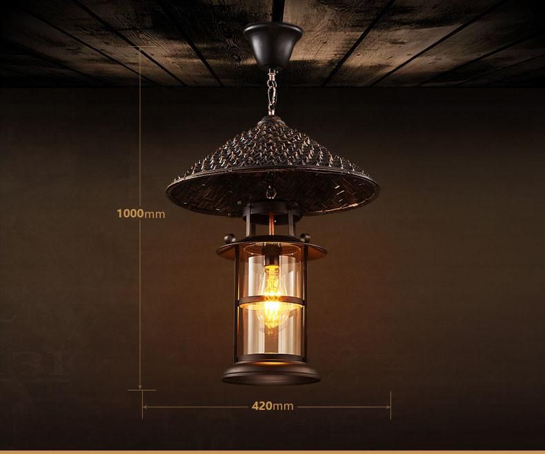 Retro Industrial Single Head Glass Chandelier Bar Network Coffee Restaurant E27 Edison Bulb Light (WH-VP-137)