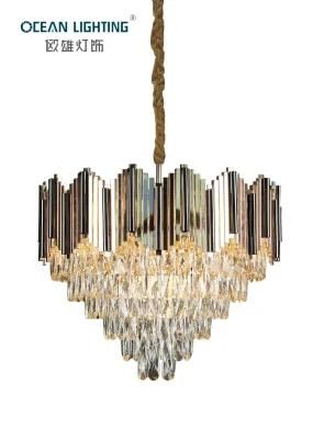 Golden Lighting Circular Iron E14X13 Diamon K9 Crystal Chandelier Luxury