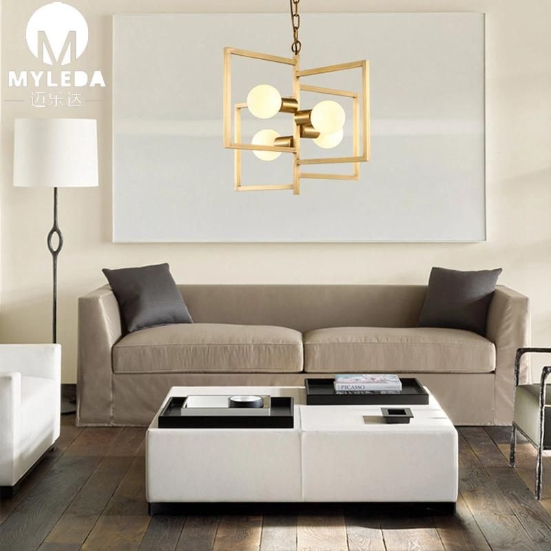 Modern Metal Luxury Glass Hall Restaurant Chandelier Pendant Light