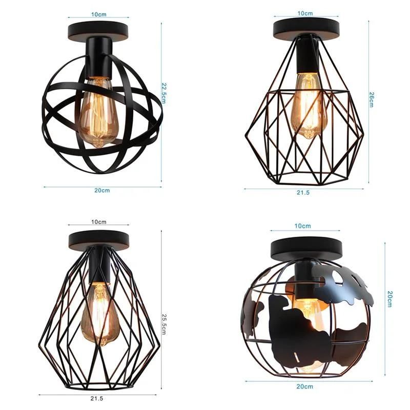 Nordic Modern LED Lighting Industrial Retro Ceiling Light