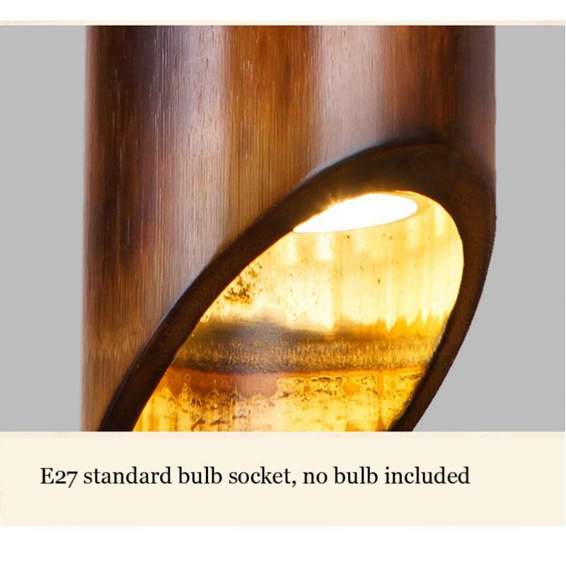 Retro Loft Vintage Chandelier Restaurant Corridors Chinese Antique Bamboo Rope Light (WH-VP-143)