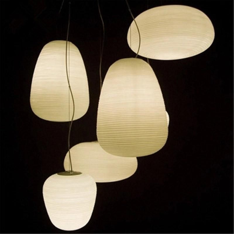 White Retro Globe Pendant Light Glass Ball Lamps Shade Suspension Lamp (WH-GP-83)