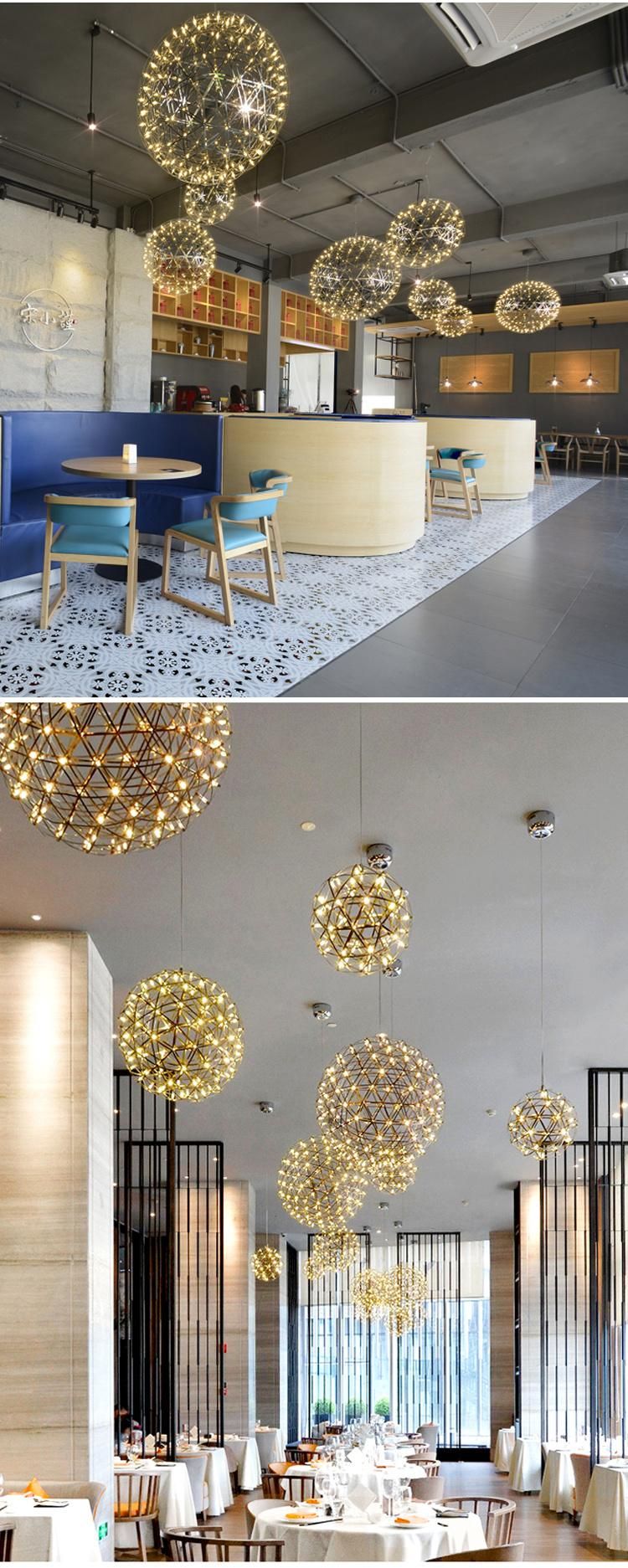 Modern Decorative Dining Room Bedroom Hall Luminous Pendant Light Round Luminous LED Chandelier