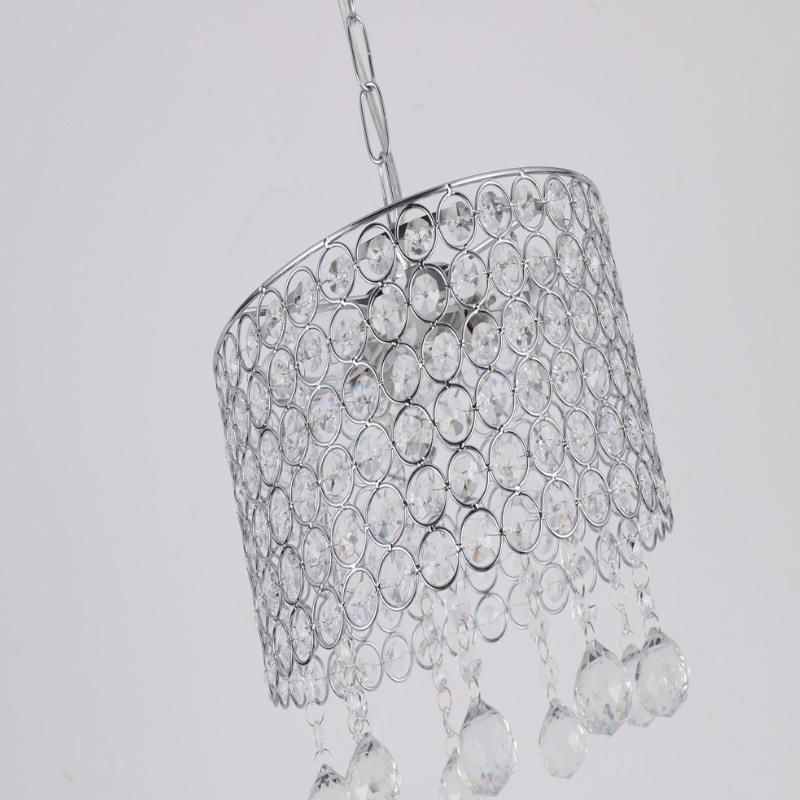 Hot Selling Crystal Cylindrical Chandelier with Warm White/White Light