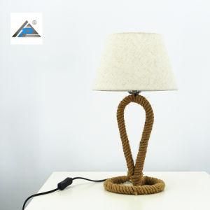 Designed Rope Table Lamp with Fabric Shade (C5008291-7)