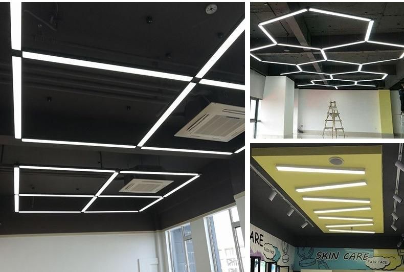 Modern 3000-6000K Office and Salon LED Pendant Lighting Linear Light Zf -Cl-069