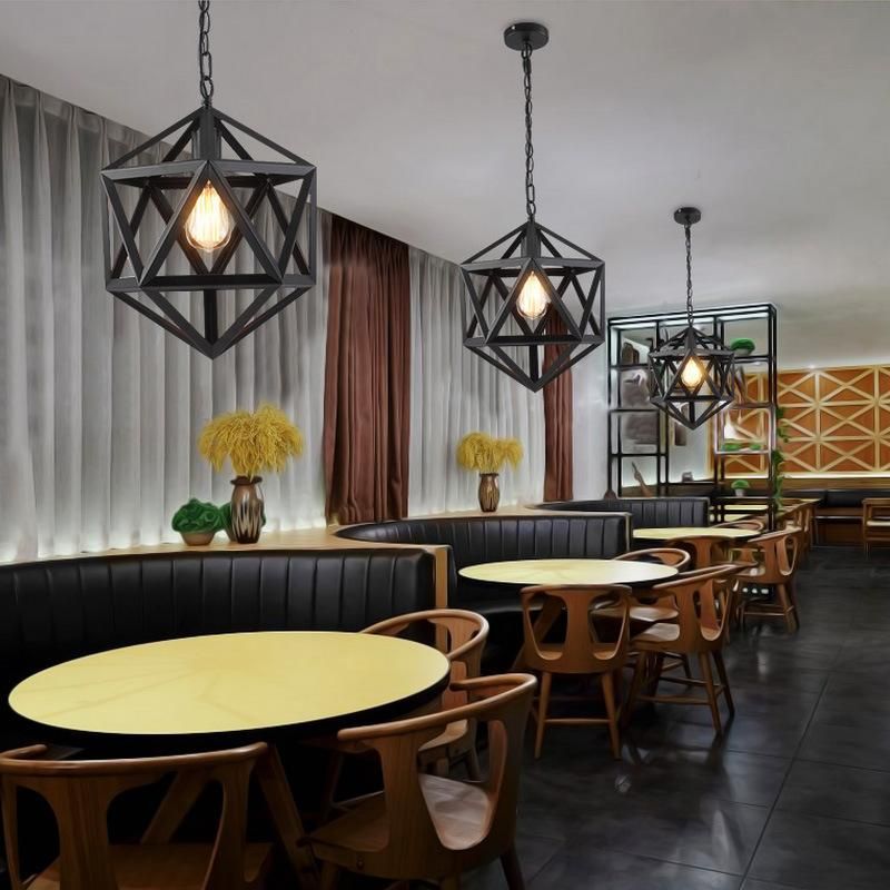 Cage Industrial Hanging Lights for Kitchen Dining Room Restaurant Lamp Fixtures (WH-VP-06)
