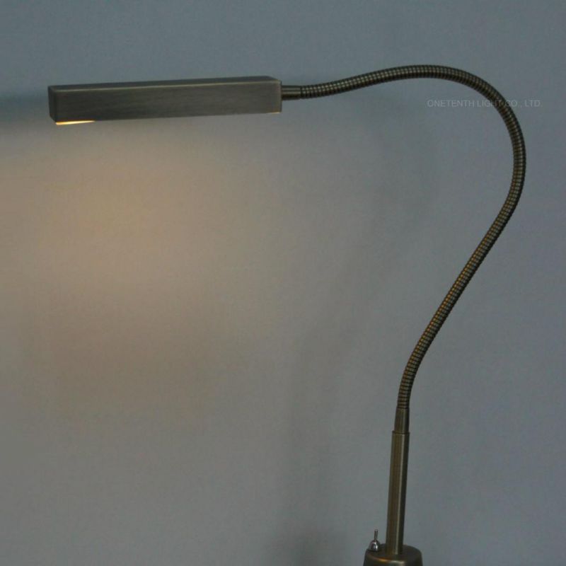 Modern Gooseneck Flexible Tube Metal Reading Lamp for Hotel Guestroom