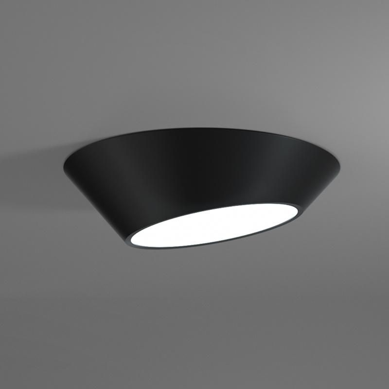 Modern Bedroom Ceiling Lamp Round Black and White LED Ceiling Light