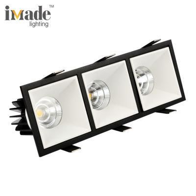Triple Head 3X10W 3X15W LED Surface Mounted COB Downlight Sport Light LED Ceiling Light for Office Hotel Project Downlight