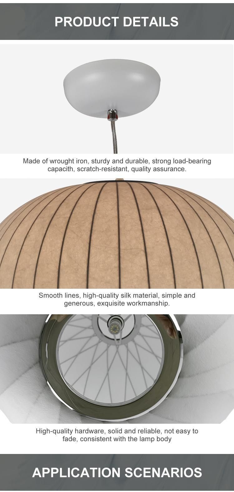 Hot-Selling Chinese Restaurant Cocoon Silk Chandelier Round Home Decoration Lamp Chandelier