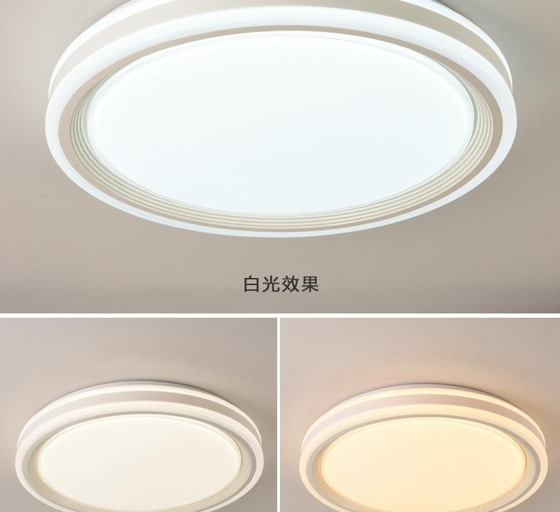 72W Indoor LED Home Style Ceiling Round Drop Chandelier for Living Room