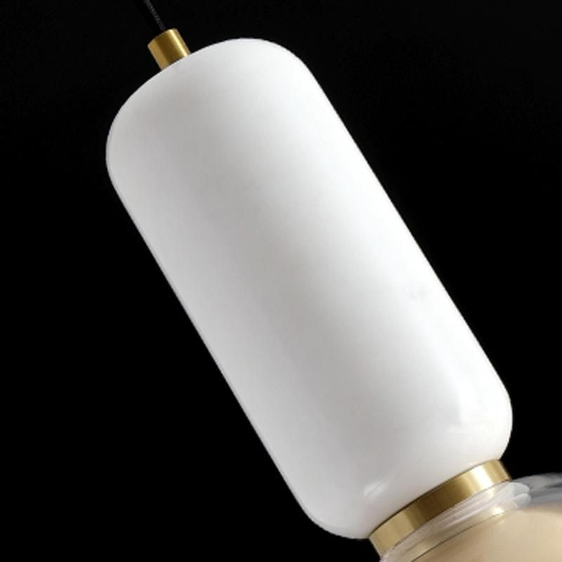 Restaurant Chandelier Modern Light Luxury Natural Marble Glass Home Bedroom Bedside Lamp