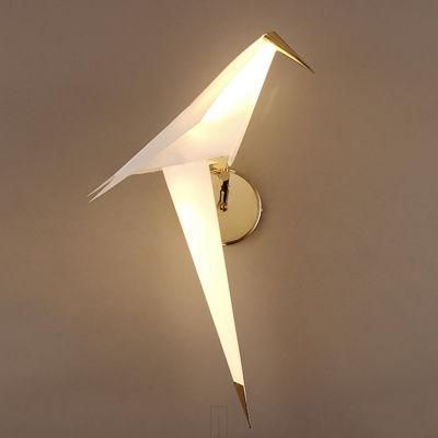 LED Bird Design Wall Lamp Bedside Lamp Creative Origami Paper Birds Wall Light (WH-OR-18)