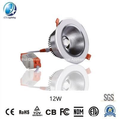 Good Price Ceiling Lighting 7W 9W 12W 15W 18W 24W 30W Recessed Down Light COB LED Downlight