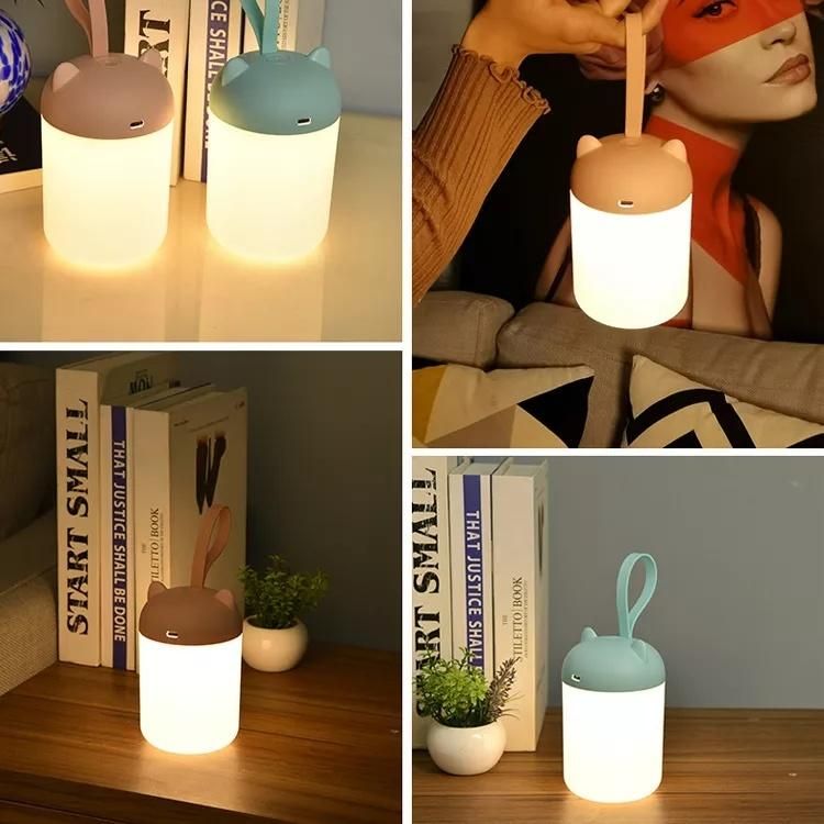 Portable Bedside Table Lamp Children Student Creative Gift Light Custom Rechargeable Night Light LED