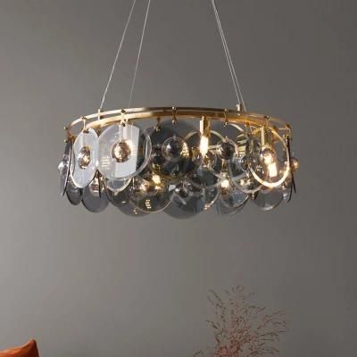 Postmodern Villa Living Room Pendant Lamp All Copper Dining Room Lamps