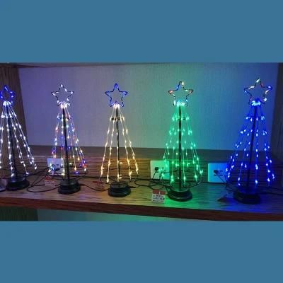 Bedroom Decoration Star Christmas Tree Color Lamp Light for Gc-Lt-0055