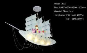 Sailing Boat Room Glass Pendant Lamp