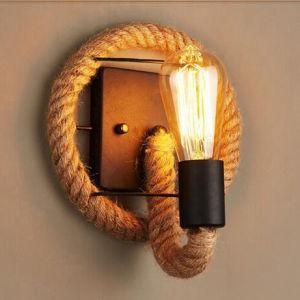 E27 Retro Vintage Hemp Rope Wall Sconces Lamp