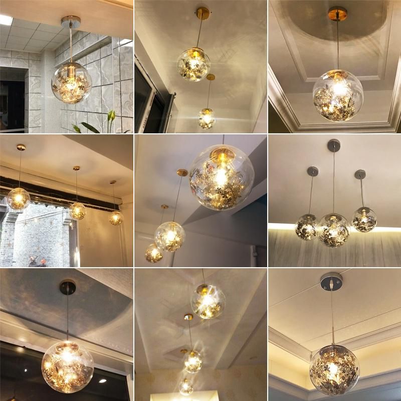 Nordic Glass Suspension Hanging Lights Kitchen Indoor House Dining Room Pendant Lamp (WH-GP-30)
