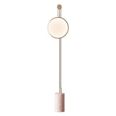 Creative New Design Pink Marble Base Acrylic Floor Lamp