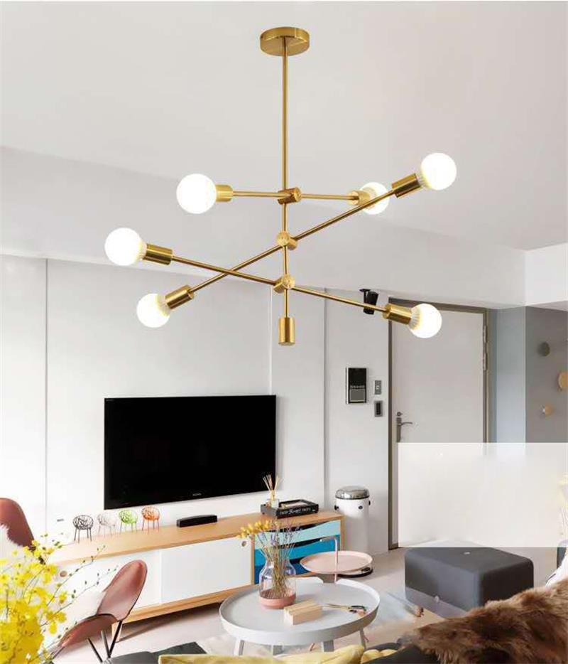 European Style Fashion Home Living Room LED Pendant Lamp Modern Chandelier