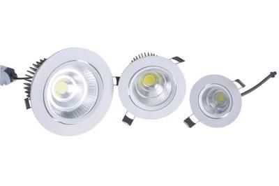 COB SMD Downlight Isolated Driver 2700-6500K Recessed Ceiling Anti-Glare 3-in-1 Color 20W LED Spotlight Panel Light Downlight