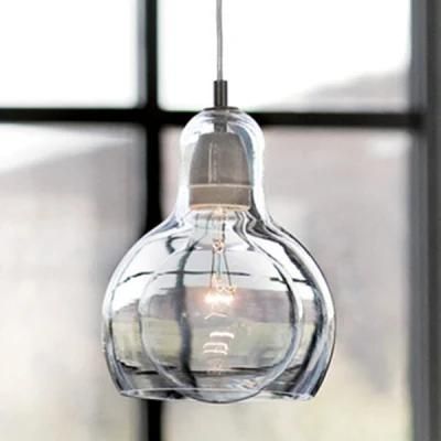 Modern Simple Glass Energy Saving Pendant Light for Dining Room