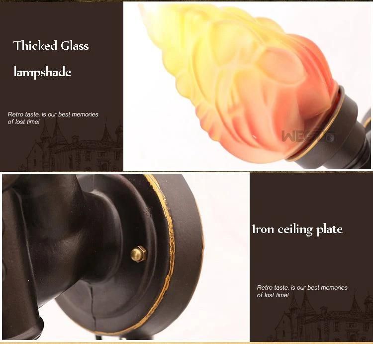 Garden Yard Porch Living Room Bedroom Corridor Wall Sconces Restaurant Cafe Creative Torch Hand Wall Lamp (WH-VR-52)