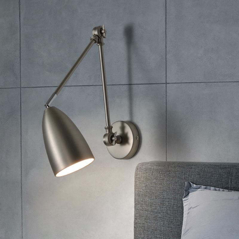 Metal Simple Industrial Style Wall Lamp Bedroom Lamp Bedside Lamp LED