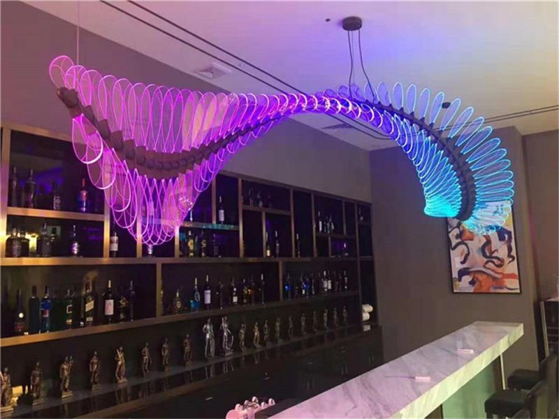 Custom Bar Decoration Colorful Chandelier KTV Bar Special Atmosphere Personalized Creative Special-Shaped Horse Running Bar Lamp