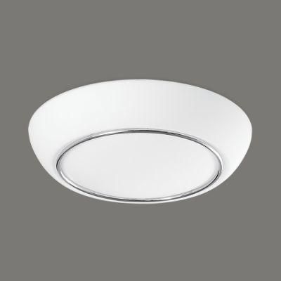 Simple Round Opal Glass Ceiling Lamp with LED Light